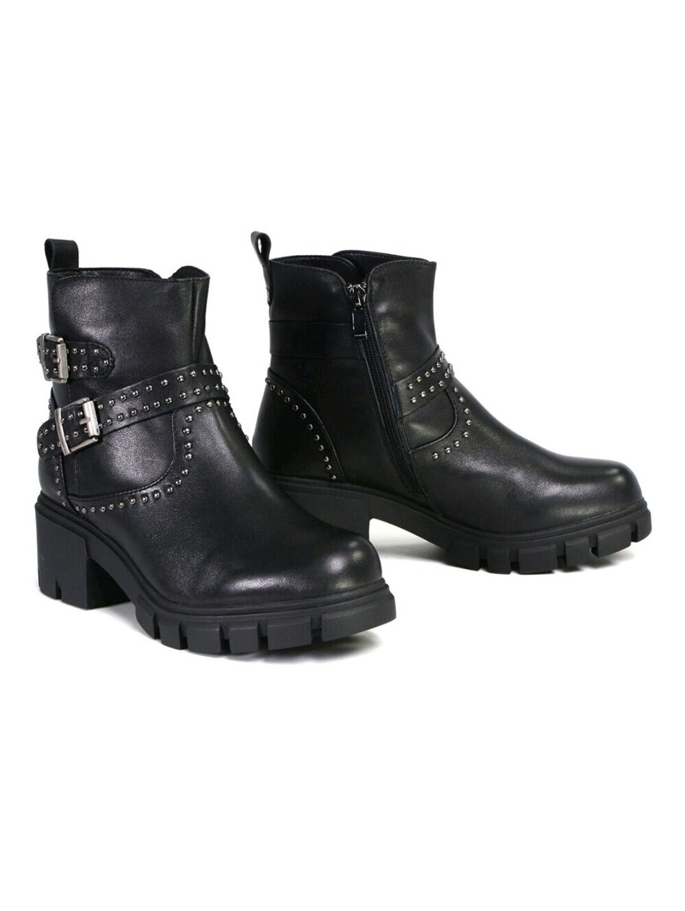 Milwaukee Leather Siren Boots Ankle Women's Sz 6 Premium Black Studded Boots
